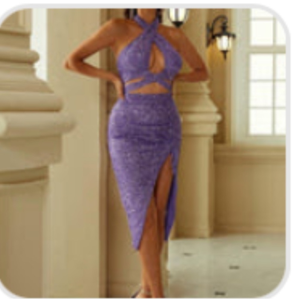 Elegant Purple Maxi Dress